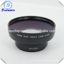Objetivo gran angular de lente de cámara de 58 mm UV47 0.45X